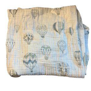 Aden + Anais Cotton Muslin Swaddle Blanket With Hot Air Balloon Print